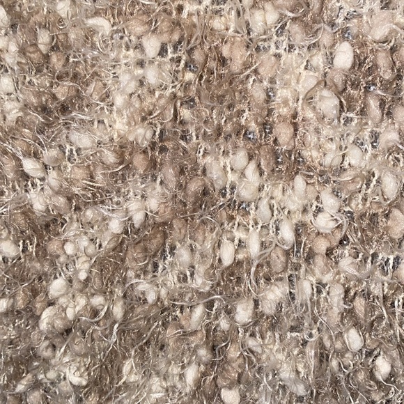 Kenzie Chunky Textured Boucle Loose Knit Sweater Vest Size Tan Medium - Picture 6 of 11